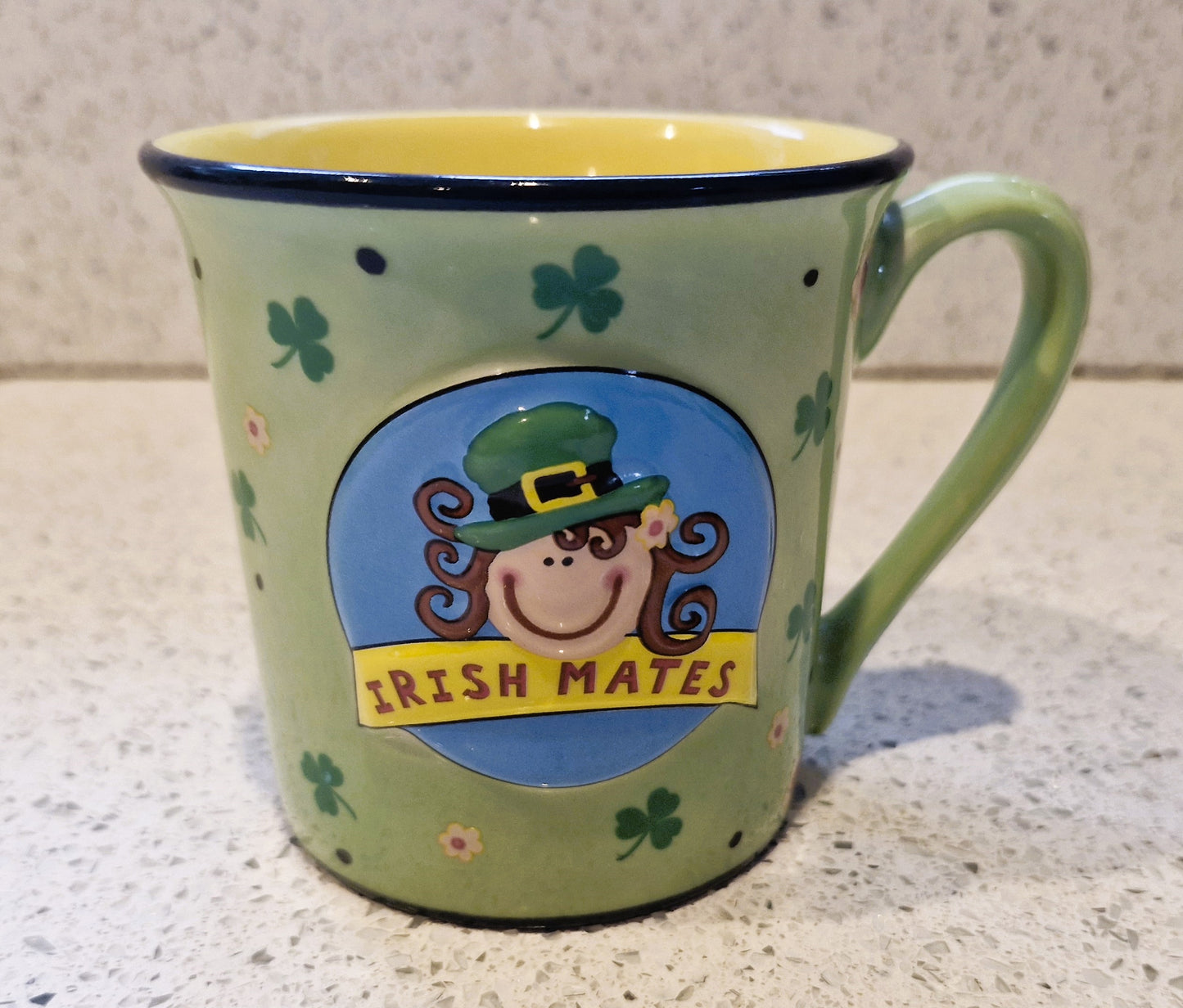 Vintage Irish Mates Mug: Quirky Leprechaun Luck Gift