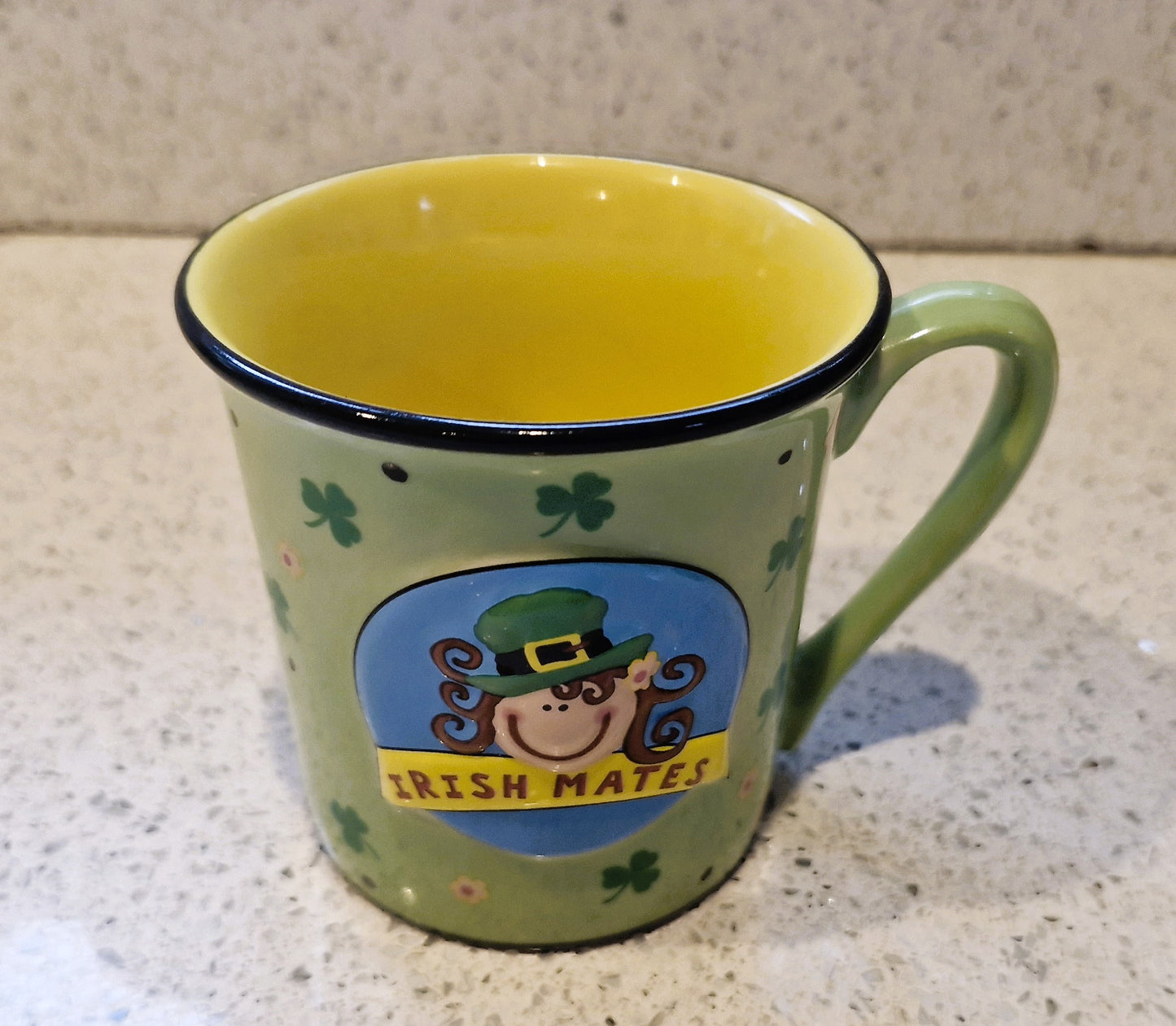 Vintage Irish Mates Mug: Quirky Leprechaun Luck Gift