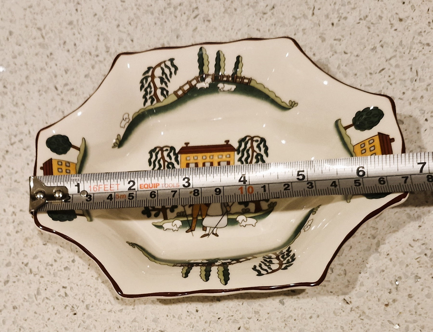 Masons ironstone, Marsten Mandrajji, Country Lane, Dish, Plate, Bowl, Vintage, patent, Made in England