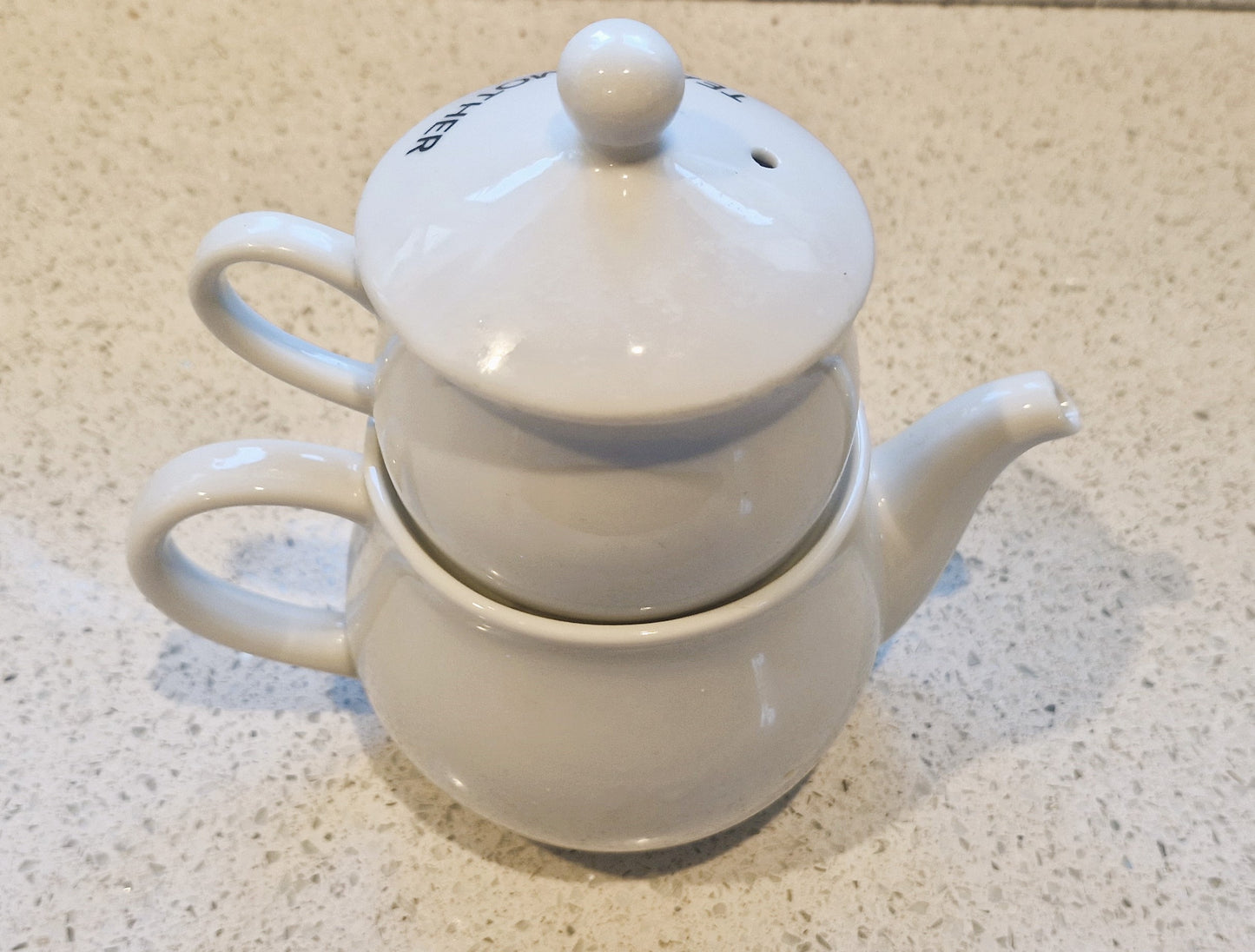 Mother Day Gift, Tea for Mother, Afternoon Tea, Kitsch, Quirky, Vintage, Novelty Teapot, 'Tea for Mother', Stackable, Tea Set,