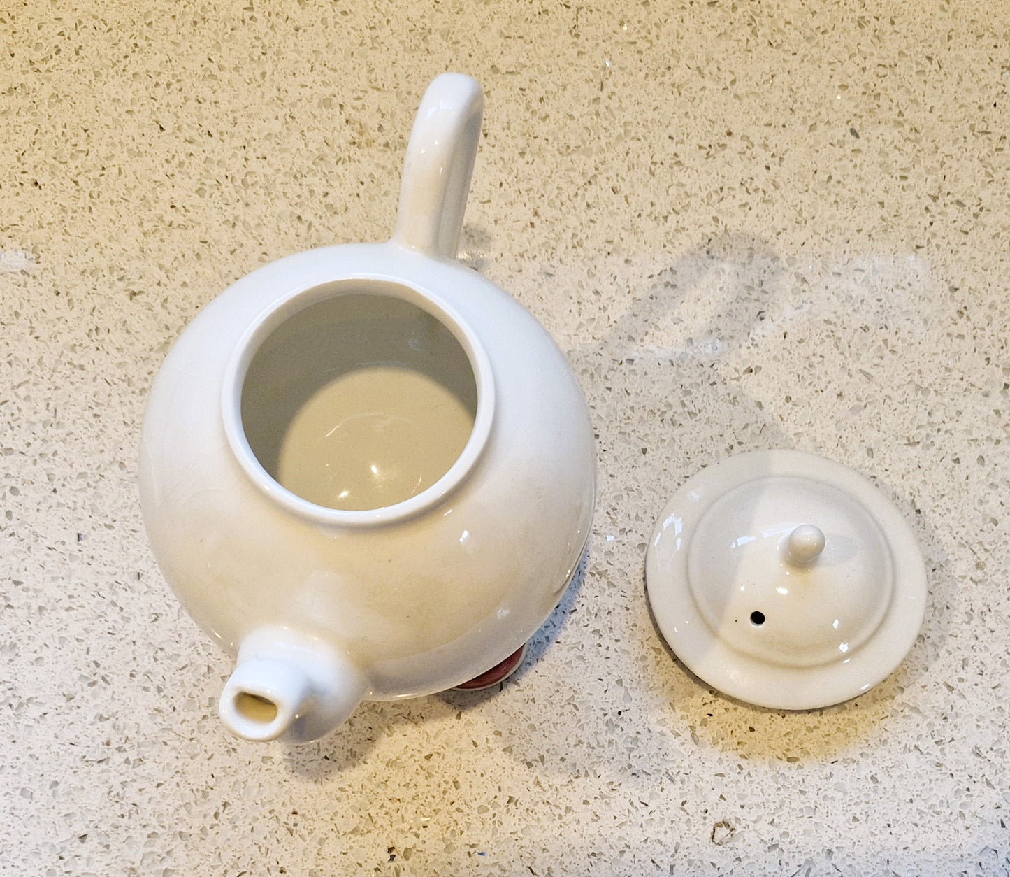 Carltonware, Walking Teapot, Hand Painted, Carltonware Walking Teapot, Made in England, English Pottery,  Tea Pot, Red