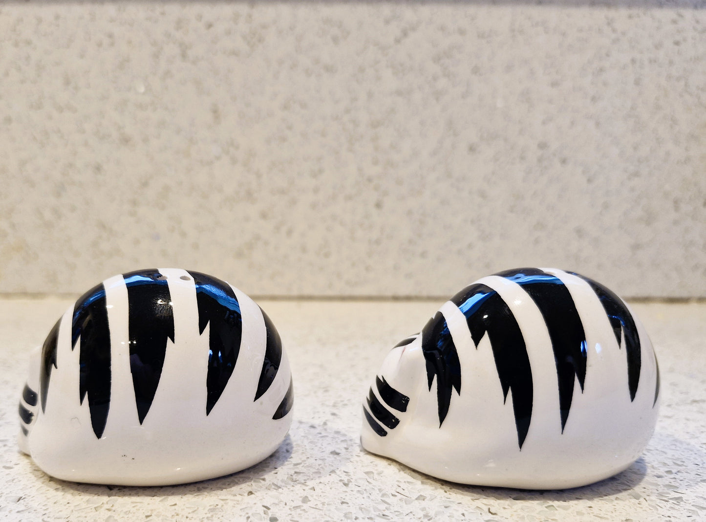 Cat Salt and Pepper Shakers: Novelty Kitchenware, 1980s Ceramic