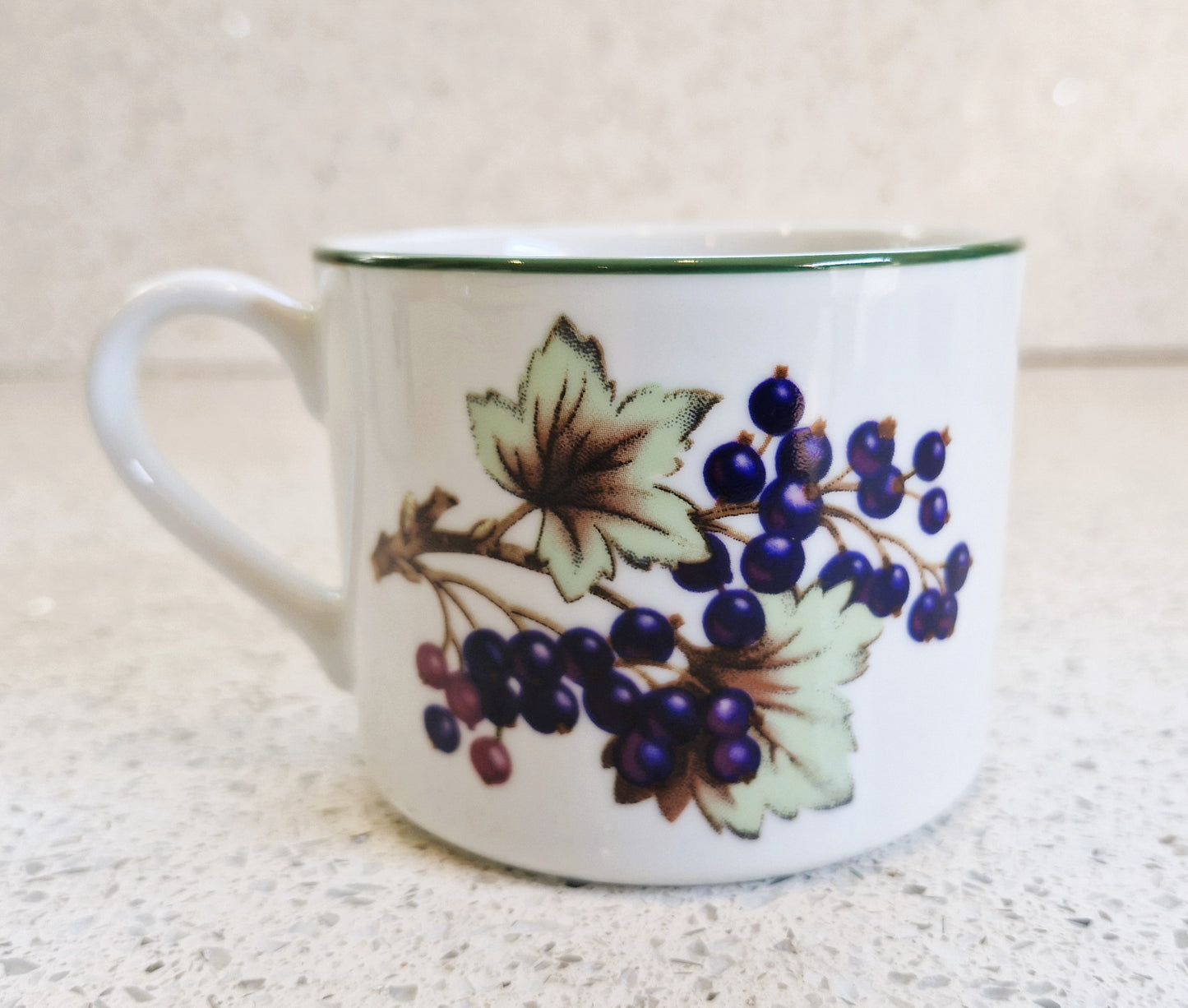 Vintage Royal Worcester Evesham Vale Coffee Mugs - Set of 4 Fruit Tea Cups, Coffee Cups