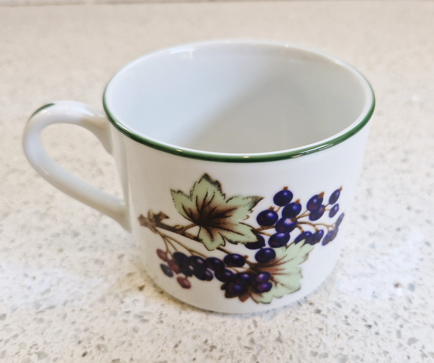 Vintage Royal Worcester Evesham Vale Coffee Mugs - Set of 4 Fruit Tea Cups, Coffee Cups