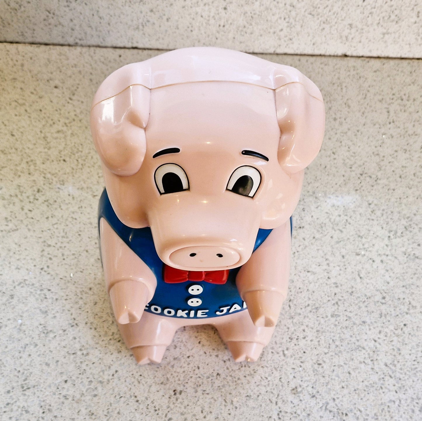 Vintage Pig Cookie Jar: Novelty Oinking Sound, 10 Inches, Never used, Immaculate, Talking Cookie Jar, Fun da Mentals