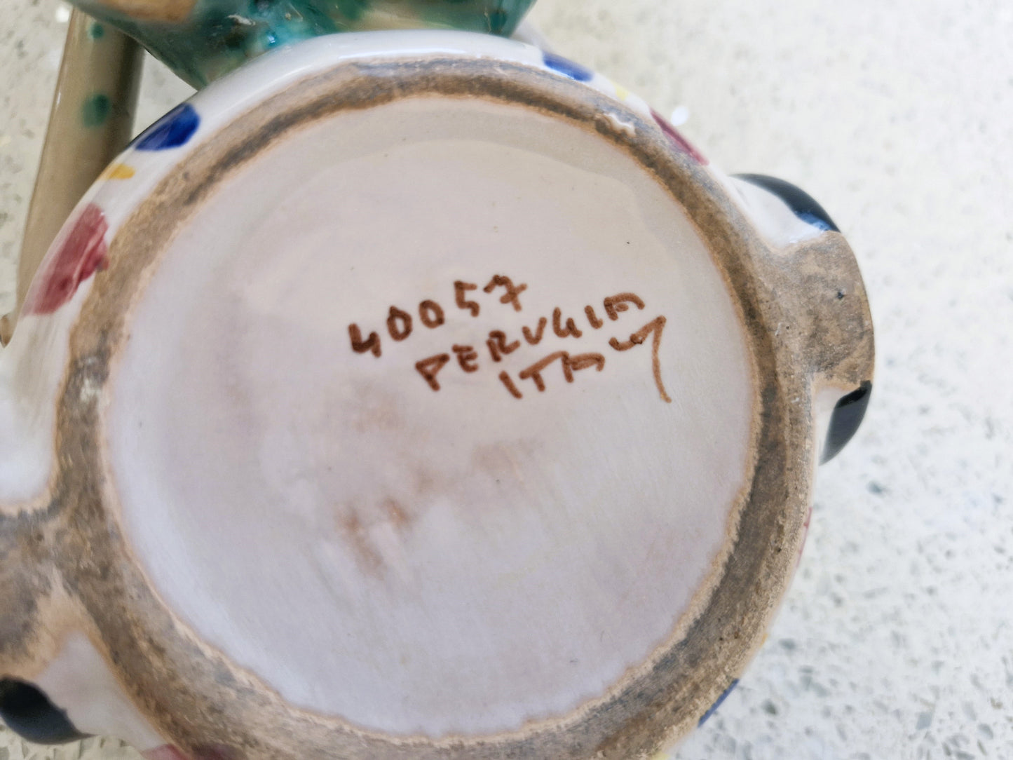 Vintage Donkey Plant Pot, Italian Donkey Planter: Hand-Painted Kitsch Decor