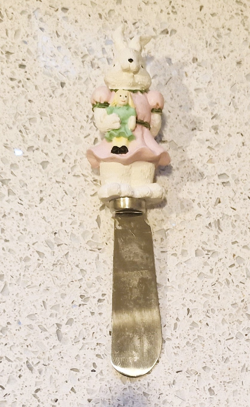 Vintage Easter Bunny Butter spreaders, Rabbit Butter Spreaders, Boston warehouse