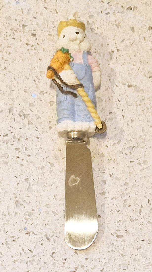 Vintage Easter Bunny Butter spreaders, Rabbit Butter Spreaders, Boston warehouse