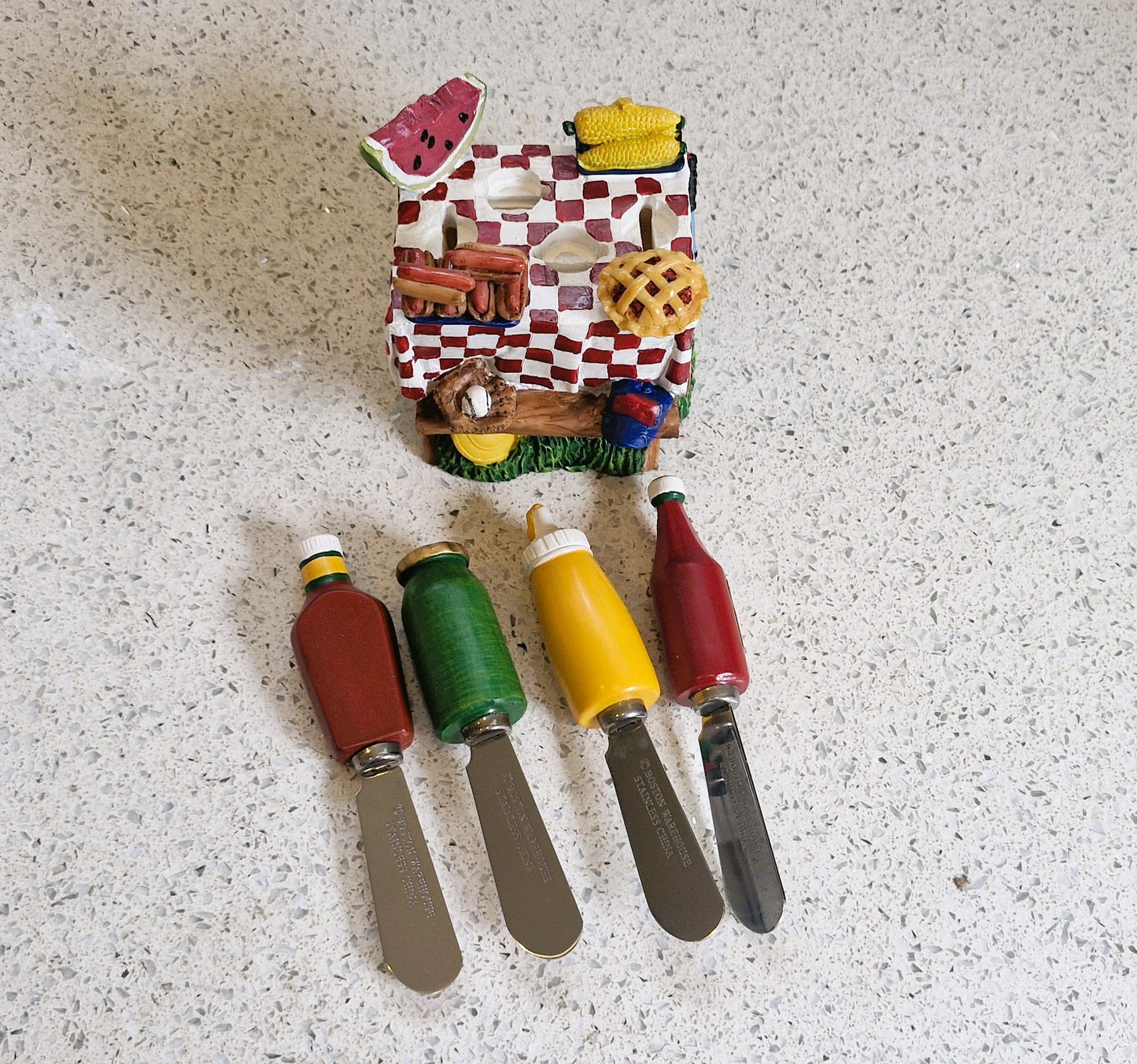 Vintage Boston Warehouse Spreader House: Picnic Condiment Set