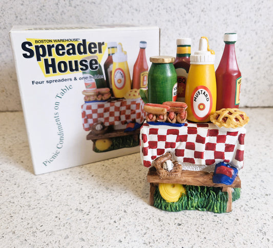 Vintage Boston Warehouse Spreader House: Picnic Condiment Set
