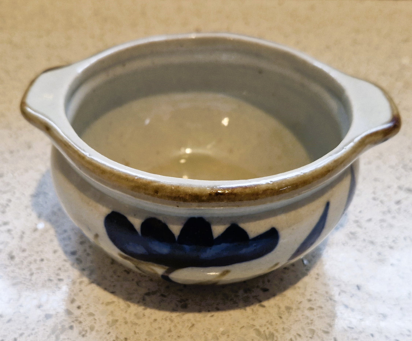 Vintage, Salt Glaze Bowl, Small Salt Glaze Bowl, Blue, Pottery, Vintage Pottery Bowl, Organic design, Porridge bowl,