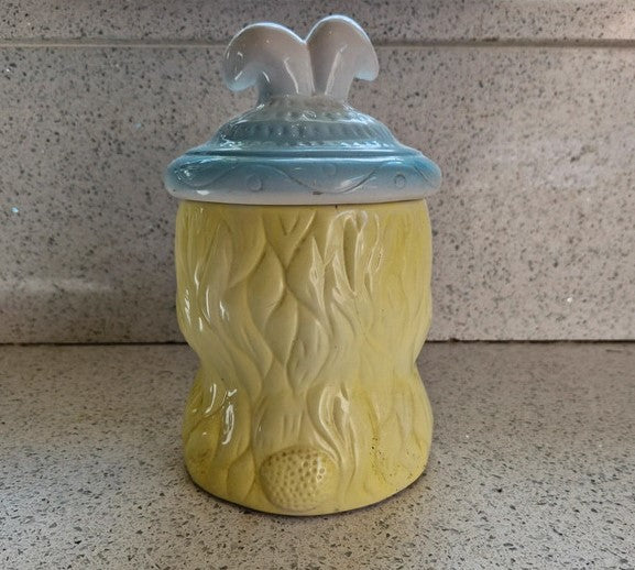 Cute Bunny Cookie Jar, Kitsch, Cute, Quirky, Rabbit, Bunny, Cookie Jar