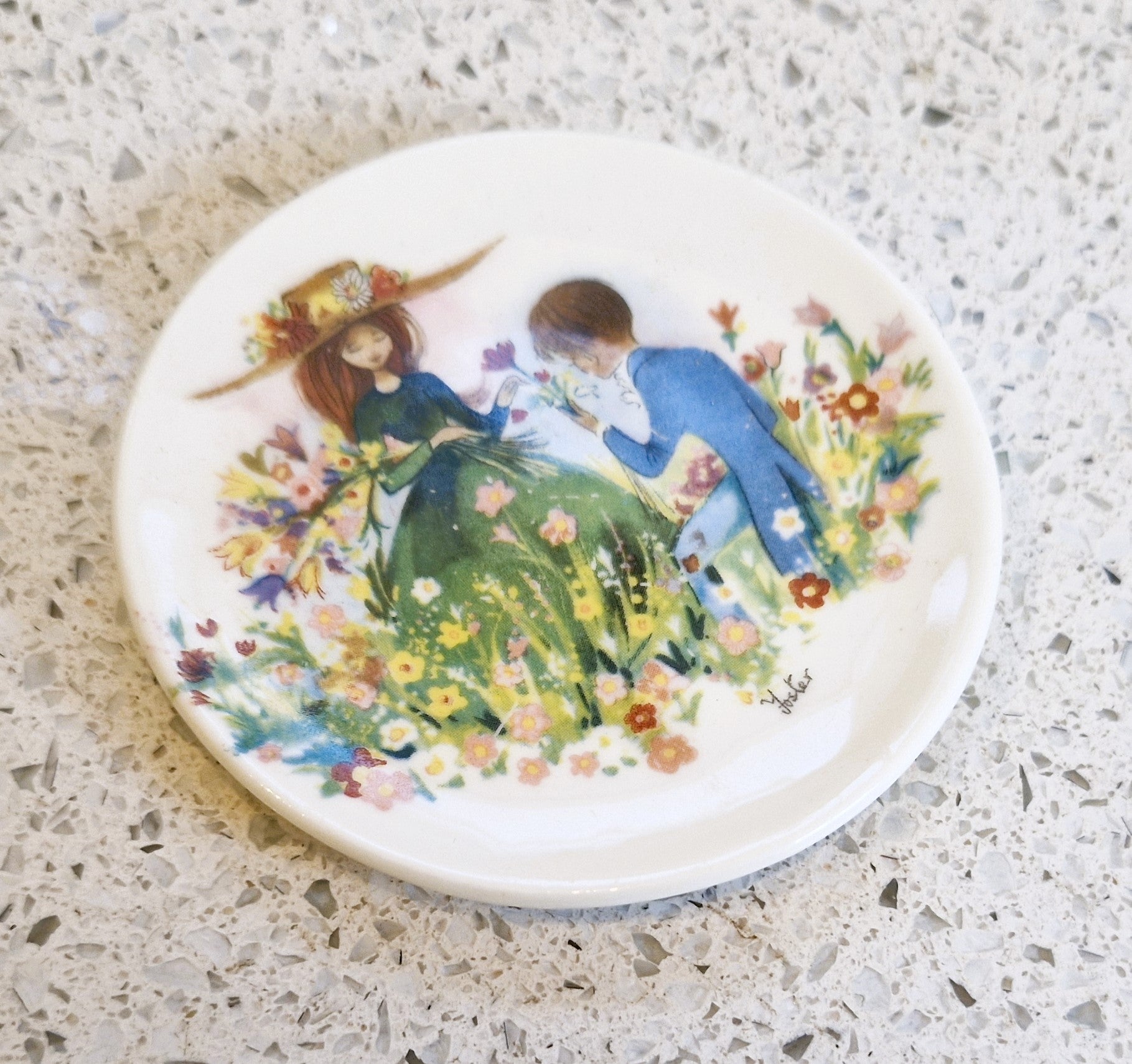 70s  Pin Dish, Anniversary Gift, Kitsch and Quirky gift, wedding anniversary 