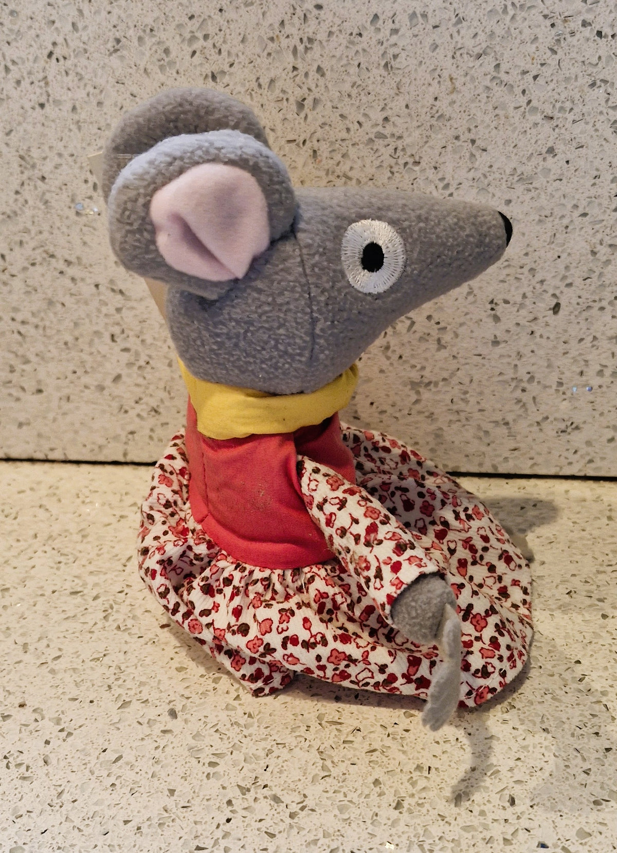 Bagpuss, Lizzie Mouse, Plush Toy, Singing, Sticky with Oranage Squash', RARE - Working, Immaculate