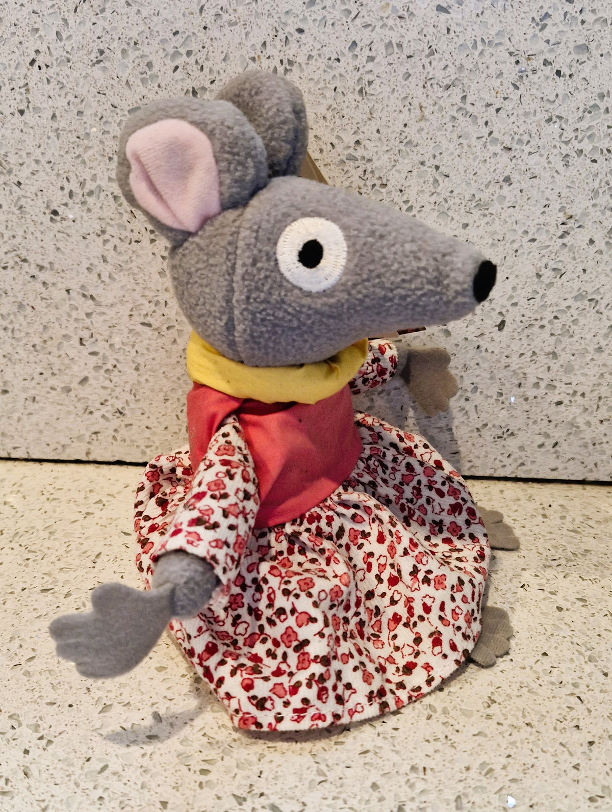 Bagpuss, Lizzie Mouse, Plush Toy, Singing, Sticky with Oranage Squash', RARE - Working, Immaculate