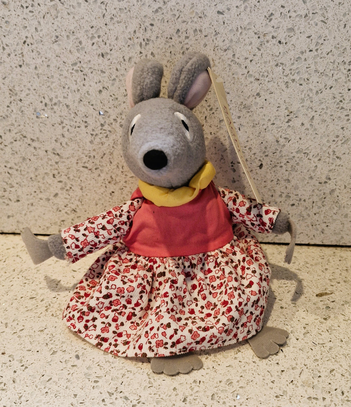 Bagpuss, Lizzie Mouse, Plush Toy, Singing, Sticky with Oranage Squash', RARE - Working, Immaculate