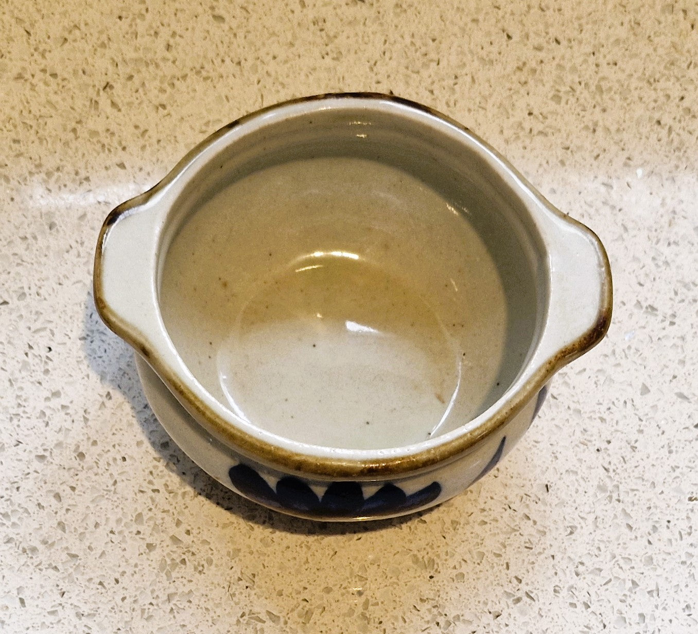 Vintage, Salt Glaze Bowl, Small Salt Glaze Bowl, Blue, Pottery, Vintage Pottery Bowl, Organic design, Porridge bowl,