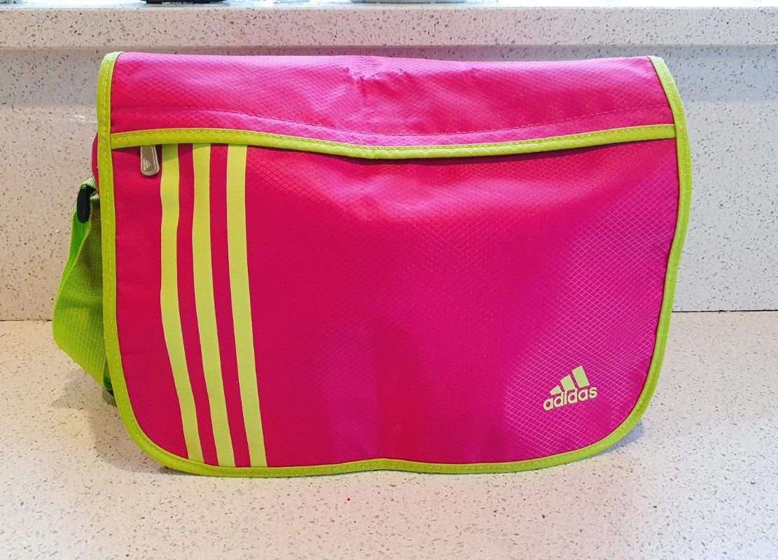 Adidas messenger bag, ADIDAS Sport, NEON, Shoulder Bag, Pink, Green