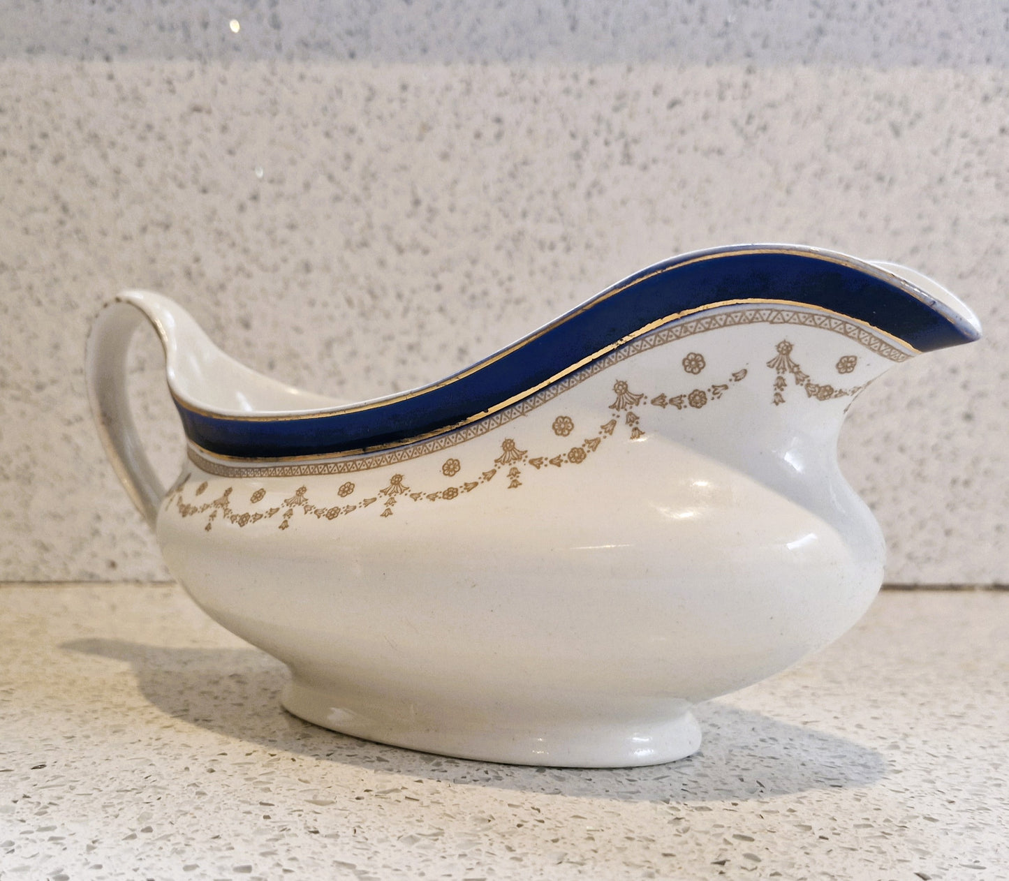 Alfred Meakin England, Bleu De Roi, Gravy Boat, Meakin, England, Vintage Ceramic 