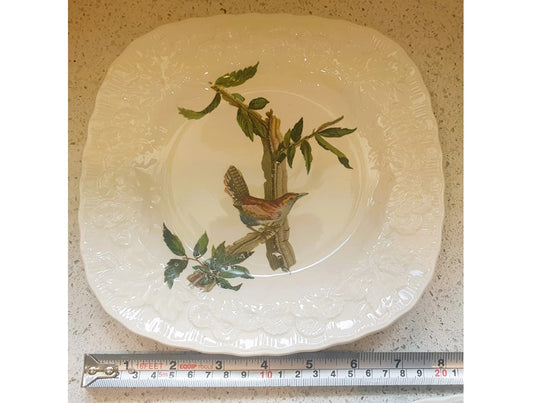 Alfred Meakin, Meakin, Porcelain Plates, Audubon's BIRD of AMERICA Series, Beswick Wren, Beswick's Wren,  Made in England