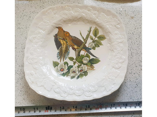 Alfred Meakin, Meakin, Porcelain Plates, Audubon's BIRD of AMERICA Series, Carolina Turtle dove, Made in England