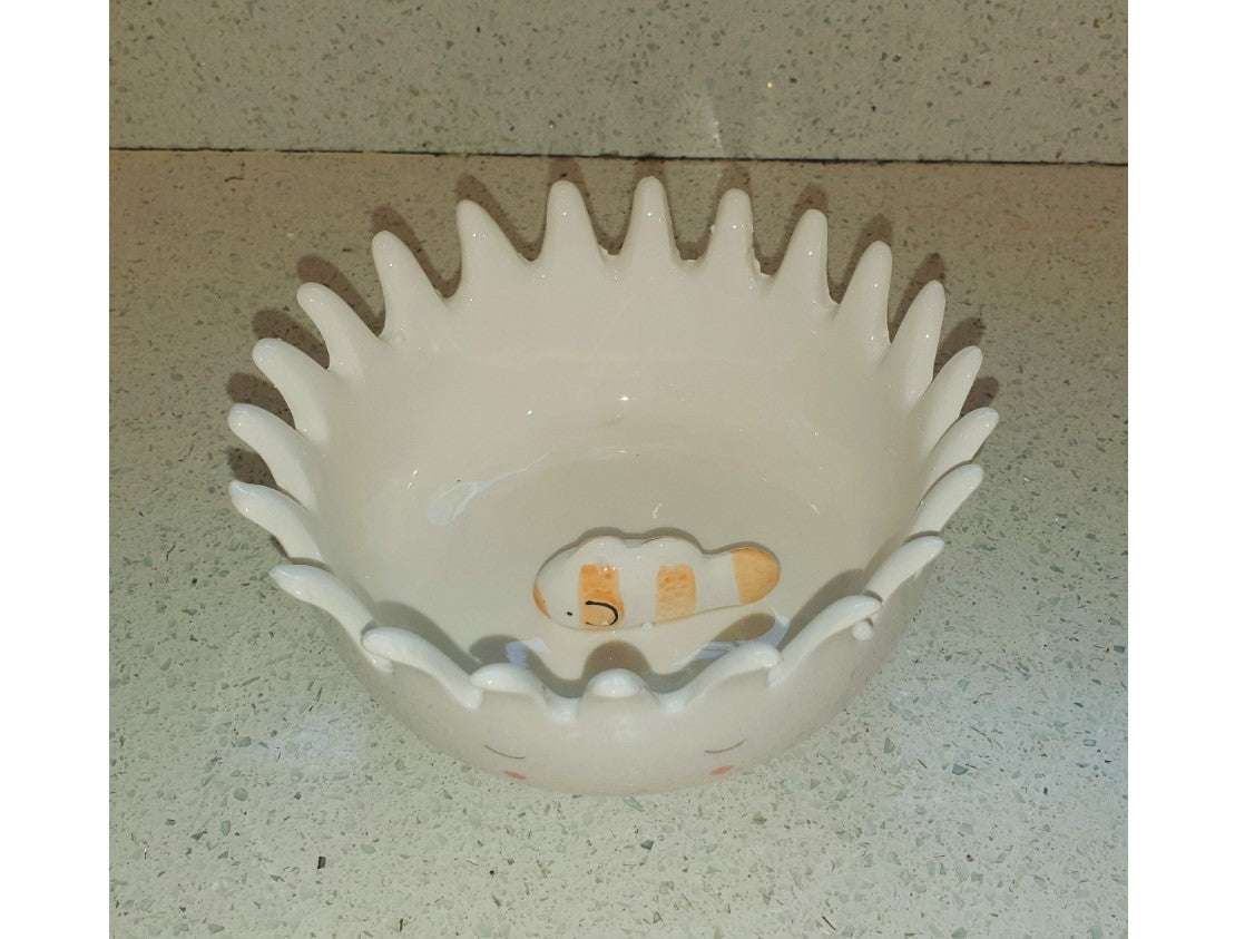Anemone Bowl, Ceramic, Bathroom, Home decor, Storage, Quirky, NEW, Boxed,