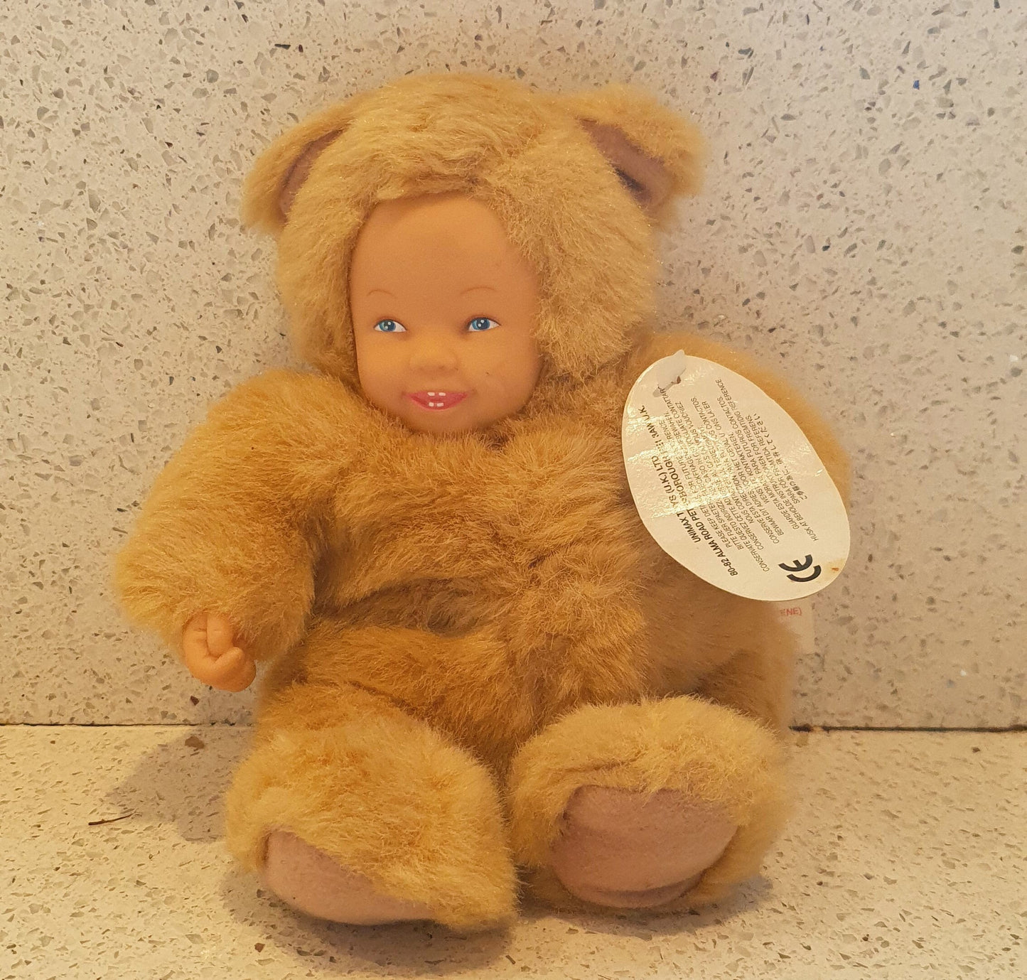 Anne Geddes Baby Bear Doll, Plush, Geddes Baby Bear doll, Cute, Quirky, 1990s Vintage Toy, 1997