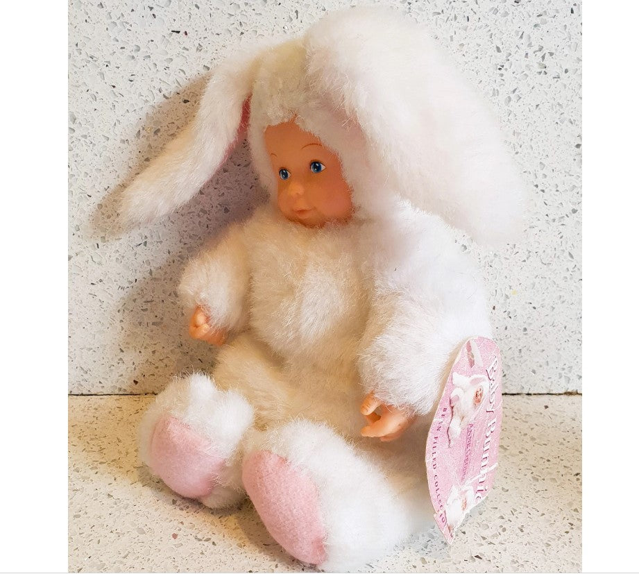 Anne Geddes, Baby, White Rabbit, long Ears, Geddes White Rabbit, Cute, Kitsch, Quirky, Excellent condition
