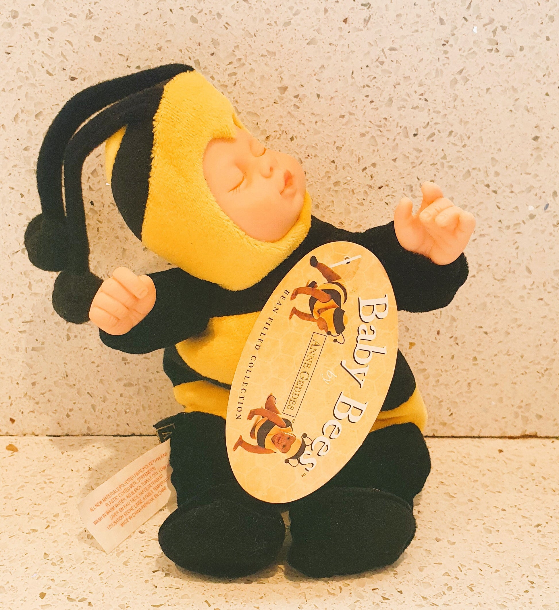 Anne Geddes Bumble Bee Doll, Plush, Geddes Baby Bees doll, Bees, Bumble Bee, Cute, Quirky, 1990s Vintage Toy, 1997