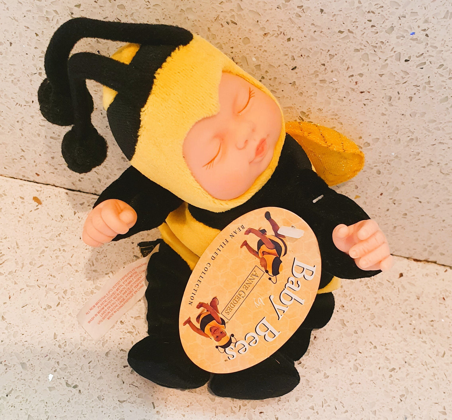 Anne Geddes Bumble Bee Doll, Plush, Geddes Baby Bees doll, Bees, Bumble Bee, Cute, Quirky, 1990s Vintage Toy, 1997