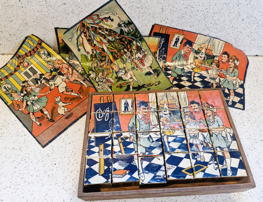 Vintage childrens Blocks, Jigsaw