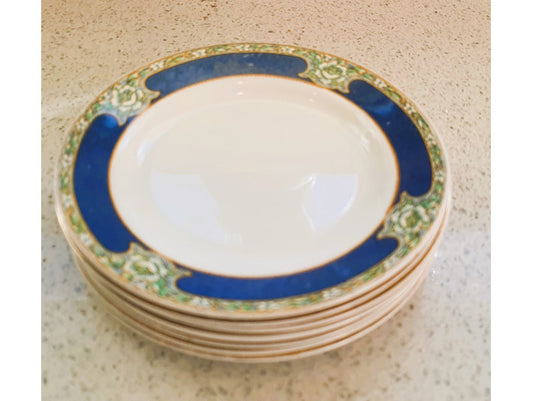 Art Deco Dinner Service, W H Grindley, Dinner Plates, 10 Inch, GOODWOOD Pattern, Circa 1930's