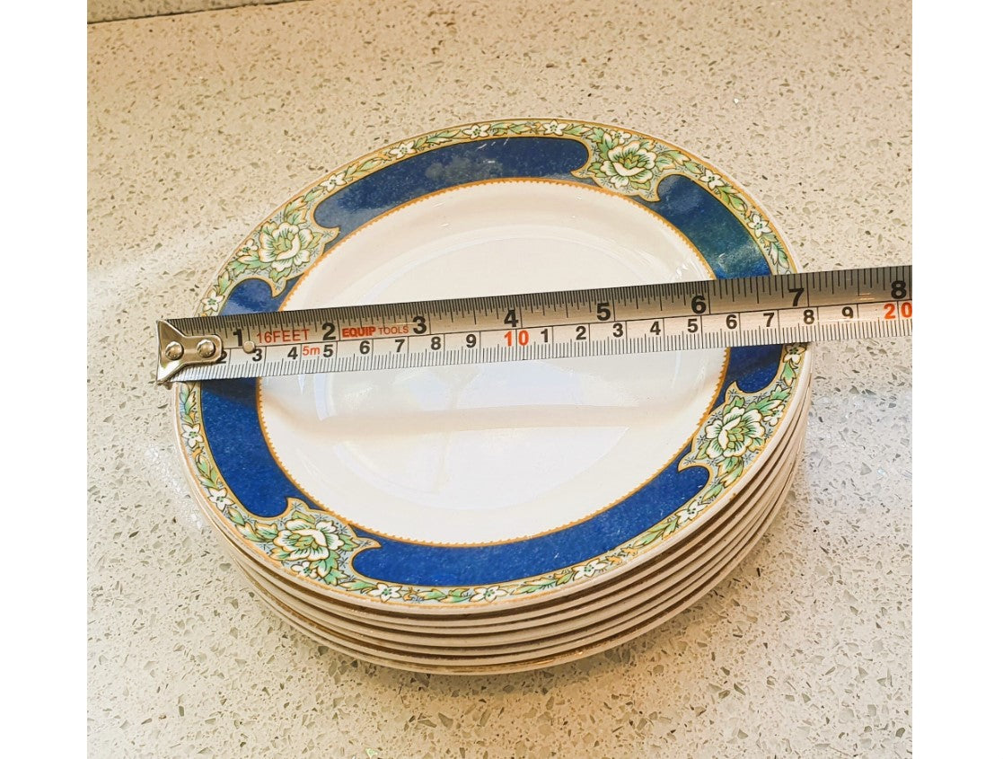 Art Deco Dinner Service, W H Grindley, Dinner Plates, 10 Inch, GOODWOOD Pattern, Circa 1930's