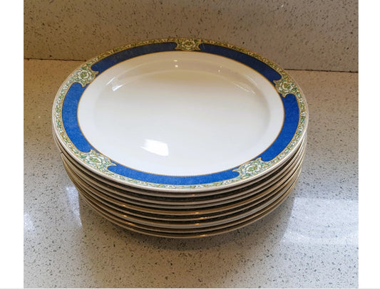 Art Deco Dinner Service, W H Grindley, Dinner Plates, 10 Inch, GOODWOOD Pattern, Circa 1930's