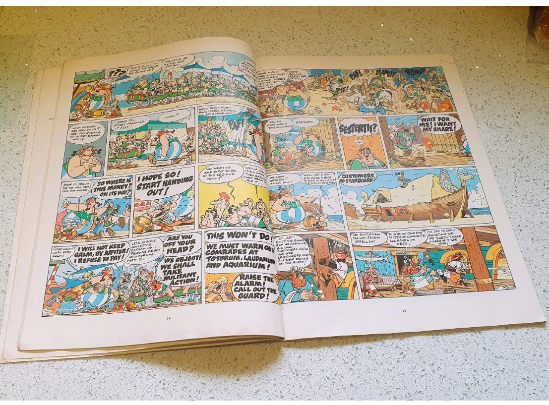 Asterix and the Big Fight, Hard Cover by Goscinny. 1989, English Edition, Hodder Dargaud, Graphic Novel, Comic, Historic Gauls