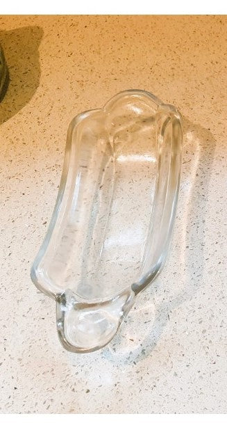 Banana Split Dishes, Banana Split Boats, Ice Cream Sundae Plates, Vintage, Clear Glass
