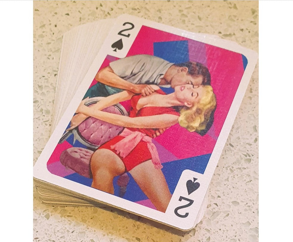 Bisexual Playing Cards,  Pulp Art Poker Cards, LGBT, Bisexual pride, Kitsch, Quirky, Unique, Playing Cards, Bisexual Gift, LGBT
