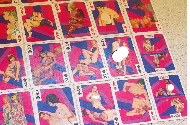 Bisexual Playing Cards,  Pulp Art Poker Cards, LGBT, Bisexual pride, Kitsch, Quirky, Unique, Playing Cards, Bisexual Gift, LGBT