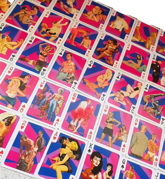 Bisexual Playing Cards,  Pulp Art Poker Cards, LGBT, Bisexual pride, Kitsch, Quirky, Unique, Playing Cards, Bisexual Gift, LGBT