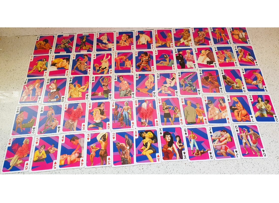 Bisexual Playing Cards,  Pulp Art Poker Cards, LGBT, Bisexual pride, Kitsch, Quirky, Unique, Playing Cards, Bisexual Gift, LGBT