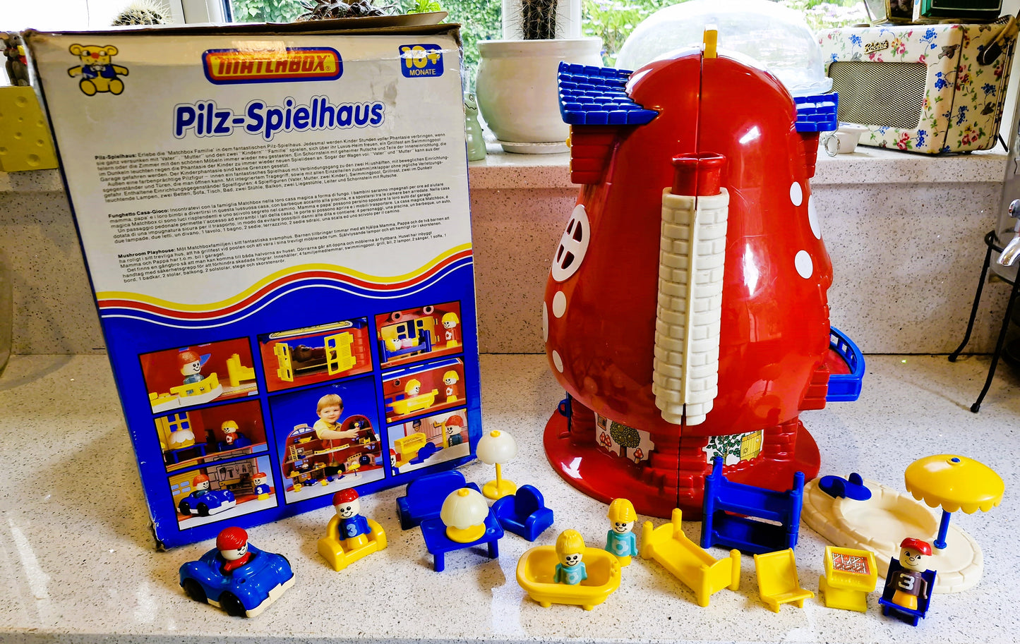 Boxed Mushroom Play House Matchbox 