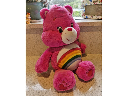 Care Bear, Plush, Cheer Bear, Large, 20", Very Good condition