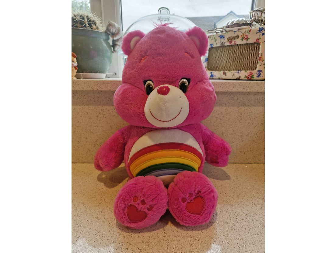 Care Bear, Plush, Cheer Bear, Large, 20", Very Good condition