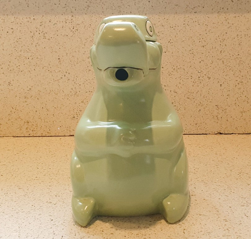 Carltonaare Crocodile, Alligator, Teapot, Carlton Ware Tea Pot, Crocodile, Alligator, Pottery, Green, 60s, Quirky, Kitsch