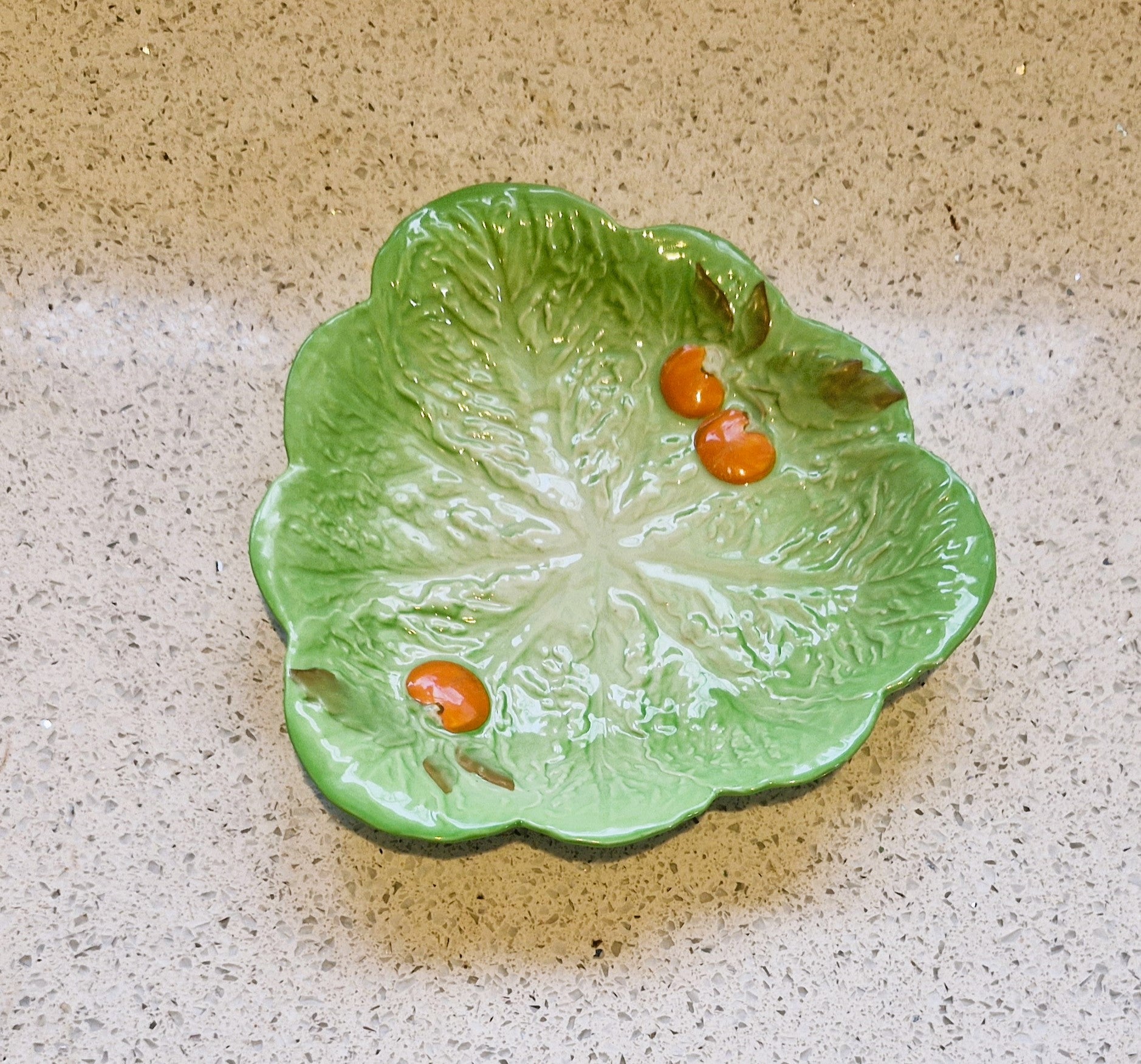 Carltonware Lettuce Leaf Plate, Cabbage Leaf plate, Saladware, Salad ware, Salad plate, Carltonware, Mid century, Lettuce, Cabbage