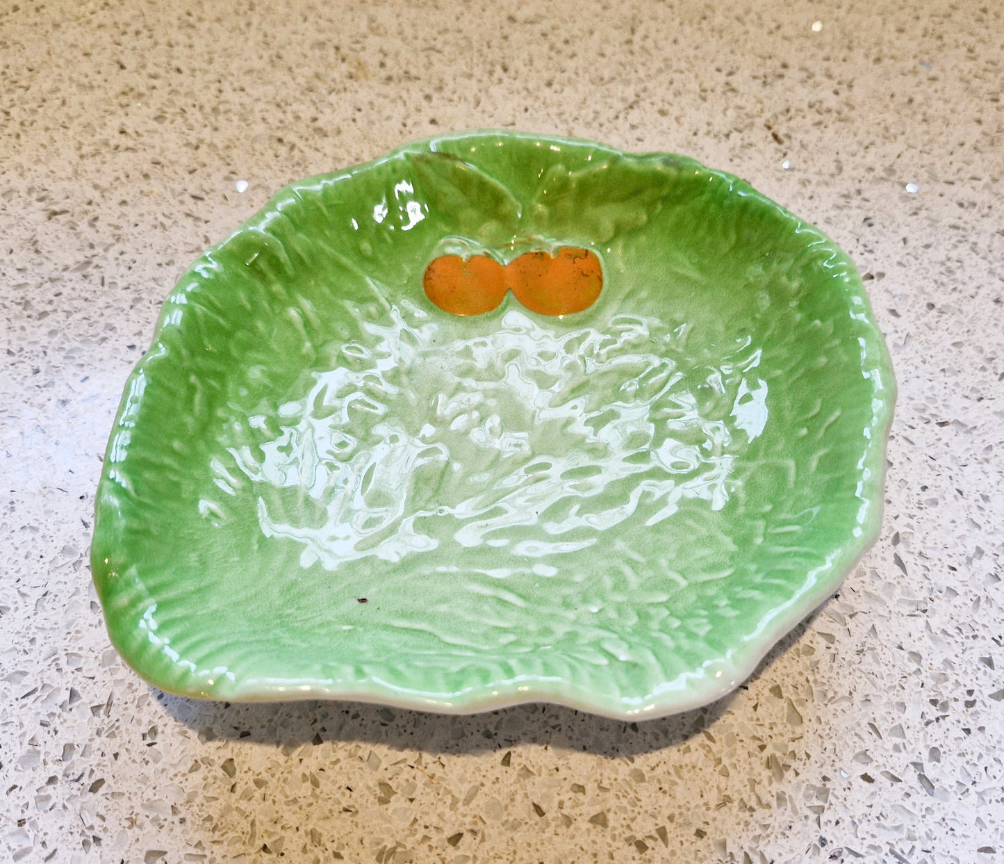 Carltonware Lettuce Leaf Plate, Cabbage Leaf plate, Saladware, Salad ware, Salad plate, Carltonware, Mid century, Lettuce, Cabbage