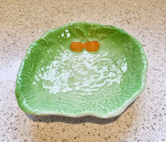 Carltonware Lettuce Leaf Plate, Cabbage Leaf plate, Saladware, Salad ware, Salad plate, Carltonware, Mid century, Lettuce, Cabbage