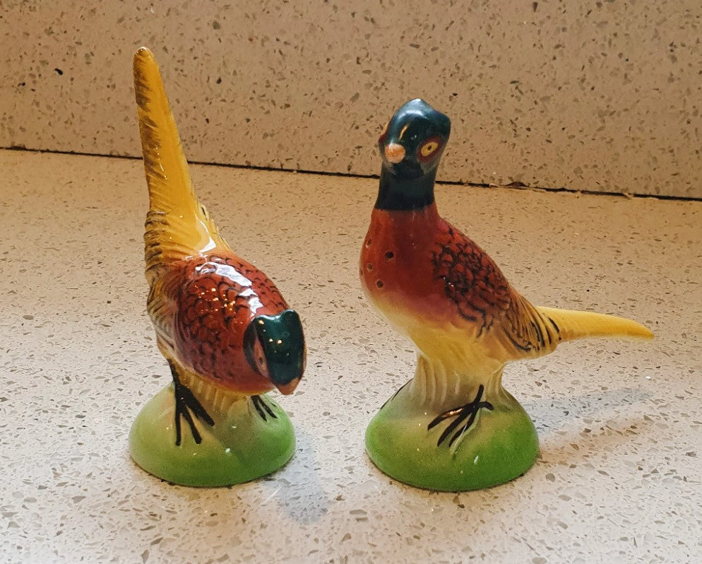 Carltonware Pheasant Cruet Set, Pheasant Salt & Pepper Shakers, Salt and Pepper, Carlton Ware