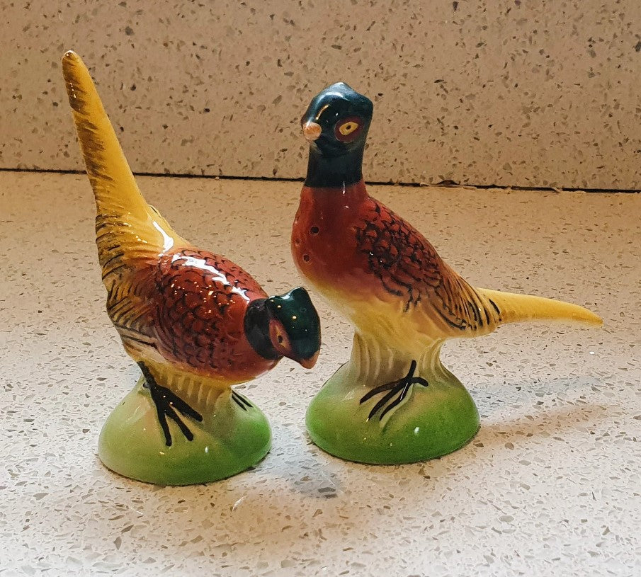 Carltonware Pheasant Cruet Set, Pheasant Salt & Pepper Shakers, Salt and Pepper, Carlton Ware