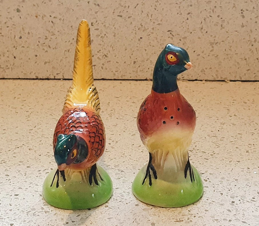Carltonware Pheasant Cruet Set, Pheasant Salt & Pepper Shakers, Salt and Pepper, Carlton Ware